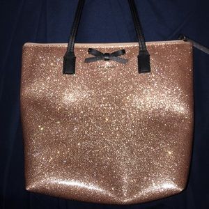 Kate spade glittery pink shoulder bag